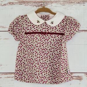 Vintage Gymboree Floral Top 6-12mo